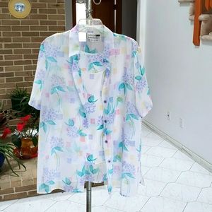 LESLIE FAY Spring Blouse size 14